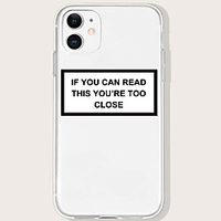 Phone Case For Apple Back Cover iPhone 12 Pro Max 11 SE 2020 X XR XS Max 8 7 Shockproof Dustproof Word / Phrase TPU miniinthebox