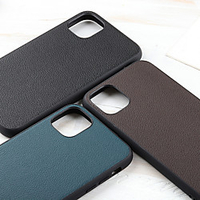 Phone Case For Apple Back Cover iPhone 12 Pro Max 11 SE 2020 X XR XS Max Shockproof Dustproof Solid Colored Genuine Leather miniinthebox