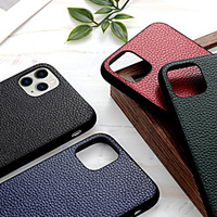 Phone Case For Apple Back Cover iPhone 12 Pro Max 11 SE 2020 X XR XS Max Shockproof Dustproof Solid Colored Genuine Leather miniinthebox