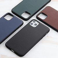 Phone Case For Apple Back Cover iPhone 12 Pro Max 11 SE 2020 X XR XS Max Shockproof Dustproof Solid Colored Genuine Leather miniinthebox