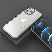 Phone Case For Apple Back Cover iPhone 12 Pro Max 11 SE 2020 X XR XS Max Shockproof Dustproof Transparent Solid Colored TPU miniinthebox