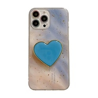 Phone Case For Apple Back Cover iPhone 13 12 11 Pro Max X XR XS Max Bumper Frame Kickstand Shockproof Heart Glitter Shine TPU PC miniinthebox