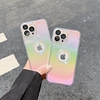 Phone Case For Apple Back Cover iPhone 13 12 11 Pro Max X XR XS Max Bumper Frame Soft Edges Non-Yellowing Color Gradient Glitter Shine TPU PC miniinthebox