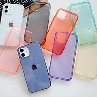Phone Case For Apple Back Cover iPhone 13 12 Pro Max 11 SE 2020 X XR XS Max 8 7 Shockproof Dustproof Transparent Solid Colored TPU miniinthebox
