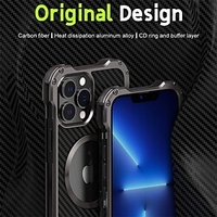 Phone Case For Apple Back Cover iPhone 13 12 Pro Max Shockproof Dustproof Water Resistant Solid Colored Carbon Fiber miniinthebox