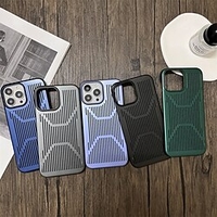 Phone Case For Apple Back Cover iPhone 13 iPhone 12 iPhone 12 Pro iPhone 13 12 Pro Max Portable Shockproof Solid Colored Geometric Pattern PC miniinthebox