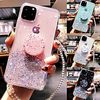 Phone Case For Apple Back Cover iPhone 13 iPhone 12 Pro Max 11 SE 2020 X XR XS Max 8 7 6 iPhone 13 Pro Max iPhone 13 Mini iPhone 13 Pro Ring Holder Translucent Glitter Shine Glitter Shine TPU miniinthebox