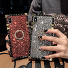 Phone Case For Apple Back Cover iPhone 13 iPhone 12 Pro Max 11 SE 2020 X XR XS Max 8 7 6 iPhone 13 Pro Max iPhone 13 Mini iPhone 13 Pro Shockproof Ring Holder Armor Armor Glitter Shine Metal miniinthebox