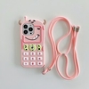 Phone Case For Apple Back Cover iPhone 13 Pro Max 12 11 SE 2022 X XR XS Max 8 7 Bumper Frame with Phone Strap with Adjustable Neck Strap 3D Cartoon Silicone miniinthebox