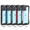 Phone Case For Apple Back Cover iPhone 13 Pro Max 12 11 SE 2022 X XR XS Max 8 7 Portable Shockproof Solid Colored Geometric Pattern TPU Aluminum Alloy miniinthebox