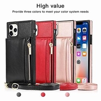 Phone Case For Apple Back Cover iPhone 13 Pro Max 12 11 SE 2022 X XR XS Max 8 7 Wallet Card Holder Shockproof Solid Colored TPU PU Leather miniinthebox