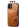 Phone Case For Apple Back Cover Leather iPhone 12 Pro Max 11 SE 2020 X XR XS Max 8 7 Card Holder Magnetic Solid Color PU Leather TPU miniinthebox
