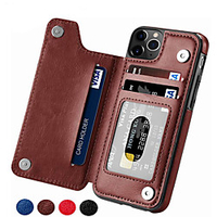 Phone Case For Apple Back Cover Leather iPhone 13 12 Pro Max 11 SE 2020 X XR XS Max 8 7 6 iPhone 11 iPhone 11 Pro iPhone 11 Pro Max Card Holder Solid Color PU Leather miniinthebox