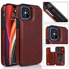 Phone Case For Apple Back Cover Leather iPhone 13 iPhone 12 Pro Max 11 SE 2020 X XR XS Max 8 7 6 iPhone 13 Pro Max iPhone 13 Mini iPhone 13 Pro Card Holder with Stand Magnetic Solid Colored PU Leather miniinthebox