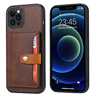 Phone Case For Apple Back Cover Leather Wallet Card iPhone 13 iPhone 12 Pro Max 11 SE 2020 X XR XS Max 8 7 6 iPhone 13 Pro Max iPhone 13 Mini iPhone 13 Pro Wallet Card Holder Shockproof Solid Color miniinthebox