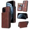Phone Case For Apple Back Cover Leather Wallet Card iPhone 13 iPhone 12 Pro Max 11 SE 2020 X XR XS Max 8 7 6 iPhone 13 Pro Max iPhone 13 Mini iPhone 13 Pro Wallet Card Holder Shockproof Solid Color miniinthebox