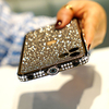 Phone Case For Apple Bumper iPhone 12 Pro Max 11 SE 2020 X XR XS Max 8 7 Shockproof Rhinestone Solid Color Metal miniinthebox