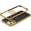 Phone Case For Apple Bumper Stainless Steel Metal Frame iPhone 13 Pro Max 12 Pro Max Solid Colored Metal Aluminium Shell Buckle Protective Cover miniinthebox