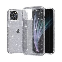 Phone Case For Apple Classic Series iPhone 12 Pro Max 11 SE 2022 X XR XS Max 8 7 Plus Bumper Frame Glitter Shine Dustproof Transparent Glitter Shine TPU Plastic miniinthebox