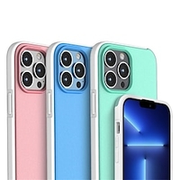 Phone Case For Apple Classic Series iPhone 13 12 11 Pro Max X XR XS Max Bumper Frame Dustproof Four Corners Drop Resistance Solid Colored TPU PC miniinthebox