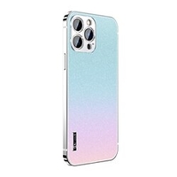 Phone Case For Apple Classic Series iPhone 13 iPhone 13 Pro iPhone 13 Pro Max Bumper Frame Ultra-thin Frosted Glitter Shine Stainless Steel PC miniinthebox