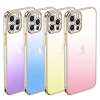 Phone Case For Apple Classic Series iPhone 13 Pro Max 12 11 SE 2022 X XR XS Max 8 7 Bumper Frame Dustproof Four Corners Drop Resistance Color Gradient TPU miniinthebox