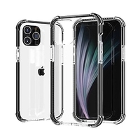 Phone Case For Apple Classic Series iPhone 13 Pro Max 12 11 SE 2022 X XR XS Max 8 7 Bumper Frame Dustproof Four Corners Drop Resistance Transparent Acrylic miniinthebox
