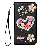 Phone Case For Apple Full Body Case iPhone 12 Pro Max 11 SE 2020 X XR XS Max 8 7 6 Card Holder Shockproof Dustproof Heart PU Leather miniinthebox
