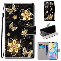Phone Case For Apple Full Body Case iPhone 12 Pro Max 11 SE 2020 X XR XS Max 8 7 6 iPhone 6s / 6 Wallet Shockproof Dustproof Scenery Eiffel Tower Animal TPU miniinthebox