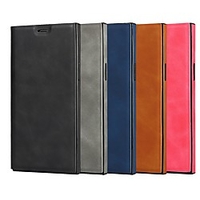 Phone Case For Apple Full Body Case iPhone 12 Pro Max 11 SE 2020 X XR XS Max 8 7 Shockproof Dustproof Solid Colored PU Leather Genuine Leather miniinthebox