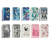 Phone Case For Apple Full Body Case Leather Wallet Card iPhone 12 Pro Max 11 SE 2020 X XR XS Max 8 7 6 Wallet Card Holder Shockproof Word / Phrase Butterfly Animal PU Leather miniinthebox