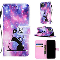Phone Case For Apple Full Body Case Leather Wallet Card iPhone 13 iPhone 12 Pro Max 11 SE 2020 X XR XS Max 8 7 6 iPhone 13 Pro Max iPhone 13 Mini iPhone 13 Pro Wallet Card Holder Rhinestone Panda miniinthebox