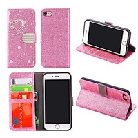 Phone Case For Apple Full Body Case Leather Wallet Card iPhone 13 iPhone 12 Pro Max 11 SE 2020 X XR XS Max 8 7 6 iPhone 13 Pro Max iPhone 13 Mini iPhone 13 Pro Wallet Card Holder Shockproof Heart PU miniinthebox