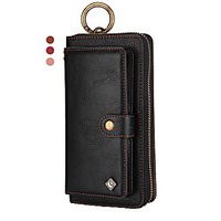 Phone Case For Apple Full Body Case Leather Wallet Card iPhone 13 iPhone 12 Pro Max 11 SE 2020 X XR XS Max 8 7 6 iPhone 13 Pro Max iPhone 13 Mini iPhone 13 Pro Wallet Card Holder Shockproof Solid miniinthebox