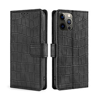 Phone Case For Apple Leather iPhone 12 Pro Max 11 SE 2020 X XR XS Max 8 7 6 Card Holder Shockproof Dustproof Wood Grain Solid Colored PU Leather miniinthebox