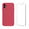 Phone Case For Apple Silicone iPhone 12 iPhone 12 Pro Max iPhone 12 Pro iPhone 12 Mini iPhone SE 2020 Waterproof Solid Colored Silica Gel Tempered Glass miniinthebox