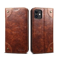 Phone Case For Apple Wallet Card iPhone 13 Pro Max 12 11 SE 2022 X XR XS Max 8 7 Wallet with Stand Card Holder Slots Solid Colored PU Leather miniinthebox