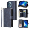 Phone Case For Apple Wallet Card iPhone 13 Pro Max 12 11 SE 2022 X XR XS Max 8 7 Wallet with Stand Zipper Solid Colored PU Leather miniinthebox