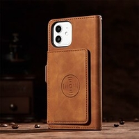 Phone Case For Apple Wallet Card iPhone 13 Pro Max 12 11 SE 2022 X XR XS Max 8 7 Wallet Zipper with Wrist Strap Solid Colored PU Leather miniinthebox