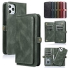 Phone Case For Apple Wallet Card iPhone 13 Pro Max 12 11 SE 2022 X XR XS Max 8 7 Zipper Shockproof with Removable Cross Body Strap Solid Colored TPU PU Leather miniinthebox