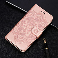 Phone Case For Google Full Body Case Leather Wallet Card Google Pixel 3 Google Pixel 3 XL Google Pixel 3a XL Google Pixel 3a Wallet Card Holder with Stand Flower / Floral Hard PU Leather miniinthebox