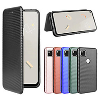 Phone Case For Google Pixel 3 Pixel 3XL Pixel 3A Pixel 3AXL Pixel 4 Pixel 4XL Pixel 4A Wallet Shockproof Magnetic Full Body Cases Carbon Fiber miniinthebox