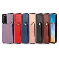 Phone Case For Huawei Back Cover P40 P40 Pro P40 Pro P30 P30 Pro P30 Lite Huawei Mate 20 lite Huawei Mate 20 pro Huawei Mate 20 P40 lite Card Holder Shockproof Dustproof Solid Colored PU Leather TPU miniinthebox