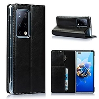 Phone Case For Huawei Flip Huawei Mate X2 Shockproof Dustproof Solid Colored Genuine Leather miniinthebox