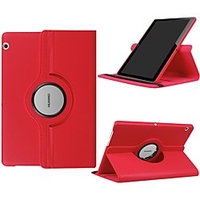 Phone Case For Huawei Full Body Case Huawei Mediapad T5 10 Huawei MediaPad T3 10(AGS-W09,  AGS-L09,  AGS-L03) 360° Rotation Shockproof with Stand Solid Colored Hard PU Leather miniinthebox