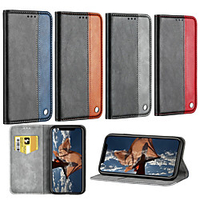 Phone Case For Huawei Full Body Case Leather Flip Huawei Y6 (2018) Huawei Y6 (2019) Huawei Y5 (2018) Card Holder with Stand Flip Solid Color Hard PU Leather miniinthebox