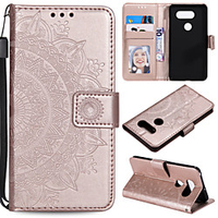 Phone Case For LGG3 G4 G5 G6 LGG7 K4 2017 k8 2017 K10 2017K10 2018 STYLO5 LGK40 LGG8S LGV60 V30 LGK50 Q60 Card Holder Flip Pattern Full Body Cases Flower leather miniinthebox
