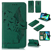 Phone Case For Motorola Full Body Case Leather Flip MOTO G9 PLAY Moto G7 Play Moto G7 Power Moto G8 Power Moto G8 Power Lite Moto G8 Plus Moto One Macro / G8 Play Card Holder Flip Magnetic Word miniinthebox