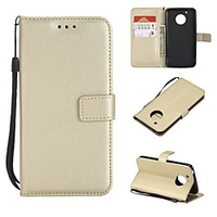 Phone Case For Motorola Full Body Case Leather Wallet Card Moto G5s Plus Moto G5s Moto G5 Plus Moto G5 Moto G4 Play MOTO G4 Moto G2 Wallet Card Holder Flip Solid Color Hard PU Leather miniinthebox