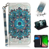 Phone Case For Motorola Full Body Case Leather Wallet Card Moto G7 Moto G7 Plus Moto G7 Play Moto G7 Power Wallet Card Holder with Stand Flower / Floral PU Leather miniinthebox